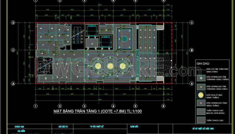 190. Get FREE CAD Drawings for the 12-Story Townhouse Ceiling Layout (3)