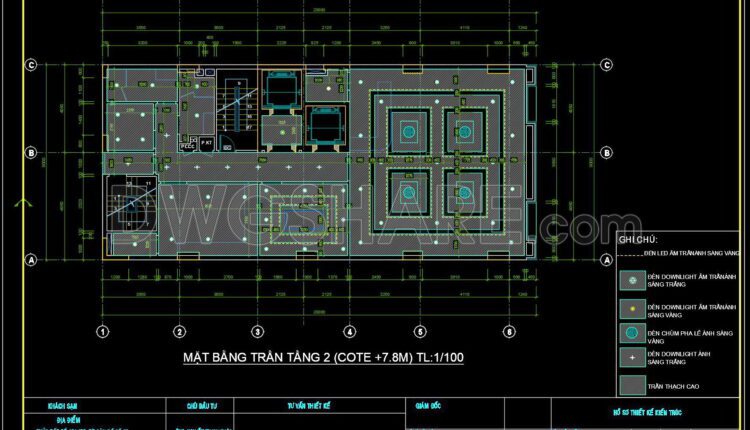 190. Get FREE CAD Drawings for the 12-Story Townhouse Ceiling Layout (2)