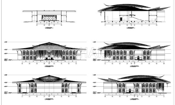 20. Download Free CAD Drawings of Grand Theater Design with 1,300 Seats