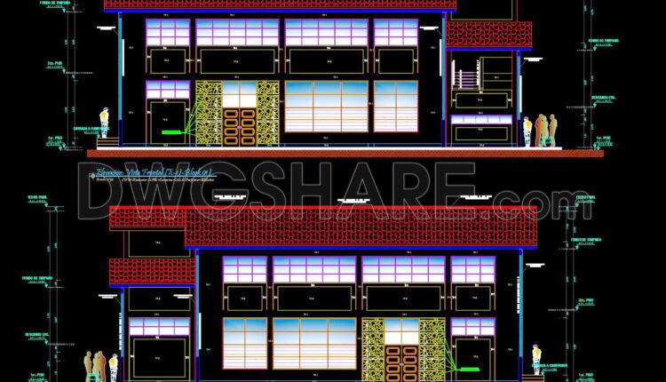 20. Download Multipurpose Hall Architectural AutoCAD DWG Drawings (2)
