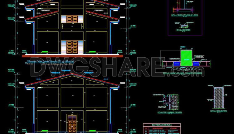 20. Download Multipurpose Hall Architectural AutoCAD DWG Drawings (1)