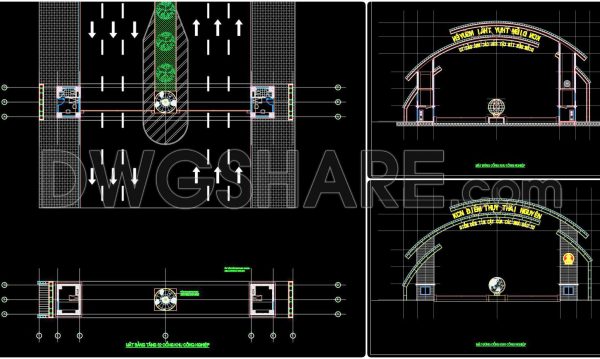 10 months ago
                

                
             966207. Download AutoCAD DWG drawings of an arched industrial park entrance gate