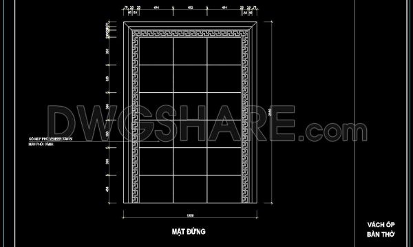 214. Free Download CAD CNC Partition Detailed Drawing