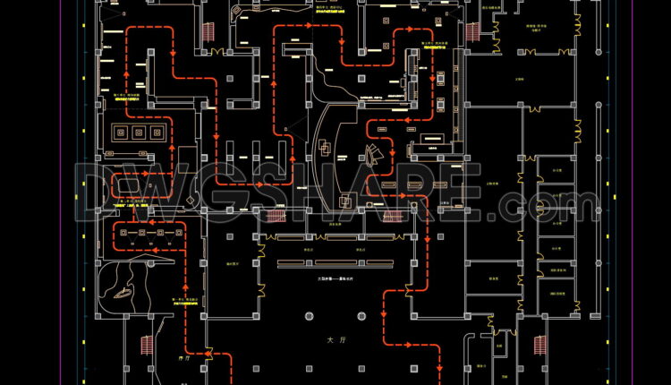 27.-free-download-cad-drawing-of-tanghe-museum-exhibition-hall-floor-plan