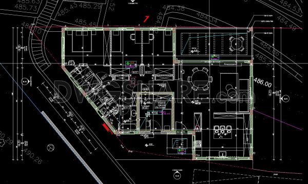 11 months ago
                

                
             877286. Free Download – 3-Bedroom Apartment Layout CAD Drawings