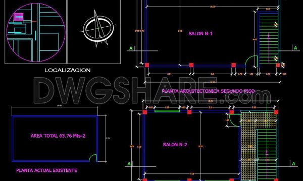 29. Free Download Rural School CAD Drawings