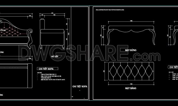 10 months ago
                

                
             42832. Free Download CAD Drawings of Luxury Sofa with Full Dimensions