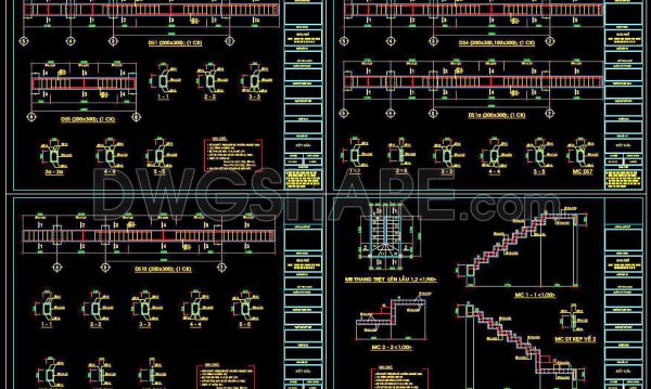 10 months ago
                

                
             549331. Free Download of Structural CAD Drawings for 4m x 12.7m Reinforced Concrete Townhouse