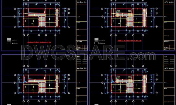 335. Free Download of Structural CAD Drawings for 6m x 11.2m Reinforced Concrete Townhouse