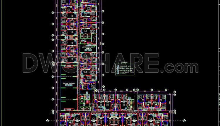35. Free Download 24-storey Mixed-use Building 2nd Floor Layout Cad Drawing