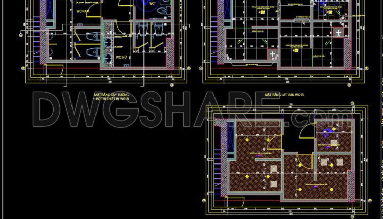 409. Download Free CAD Blocks – Public Toilet and Washroom Details (4)