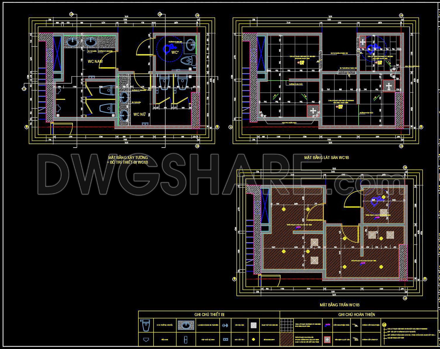 409. Download Free CAD Blocks – Public Toilet and Washroom Details (1)