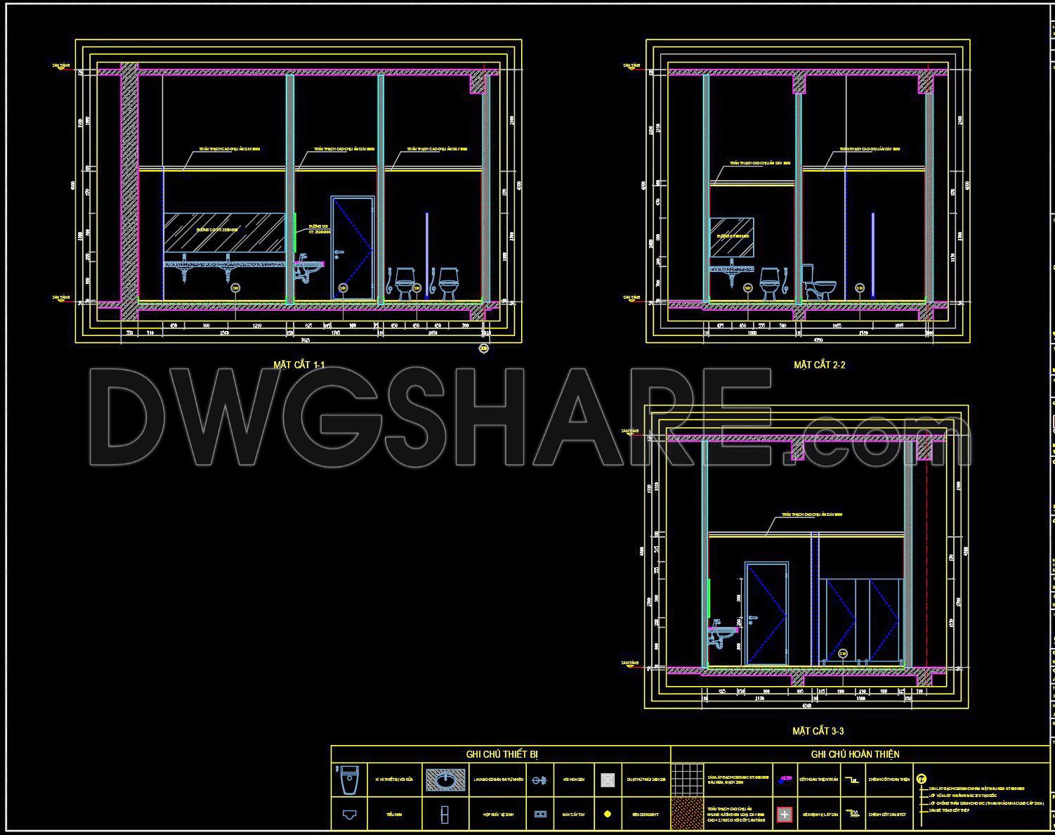 409. Download Free CAD Blocks – Public Toilet and Washroom Details (2)