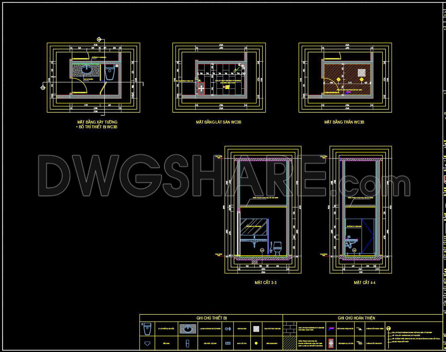 409. Download Free CAD Blocks – Public Toilet and Washroom Details (4)