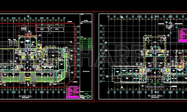 11 months ago 243444. Free Download CAD Drawing Large Commercial Building Ground Floor & Second Floor Plan