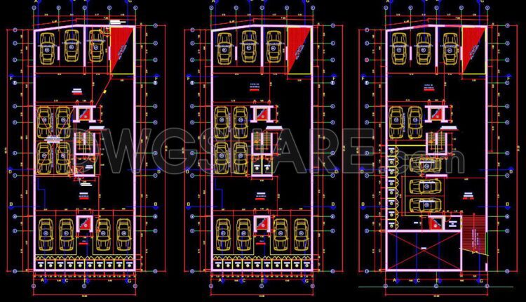 48. Free Download Complete 16-Storey Residential Building Architectural AutoCAD DWG Drawings (6)