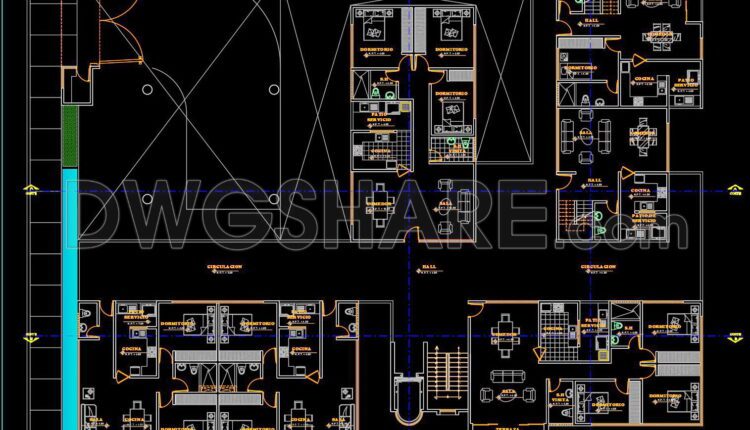 49. Download Free Full AutoCAD DWG Architectural Drawings of a 5-Storey Apartment Building (4)