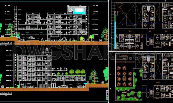11 months ago
                

                
             1,77349. Download Free Full AutoCAD DWG Architectural Drawings of a 5-Storey Apartment Building