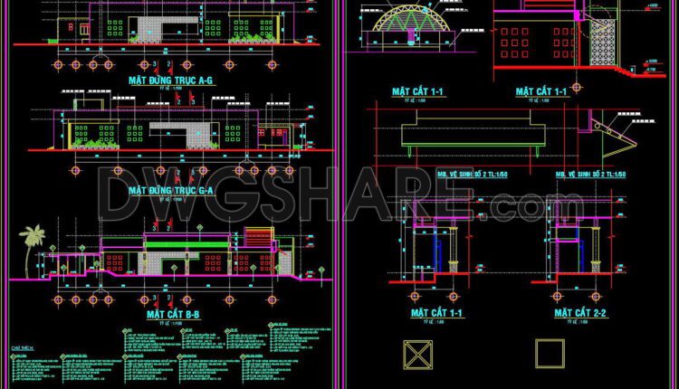 56. Download Architectural Drawings Of A Wedding Convention Center With A Floor Area Of 1350m2 (3)