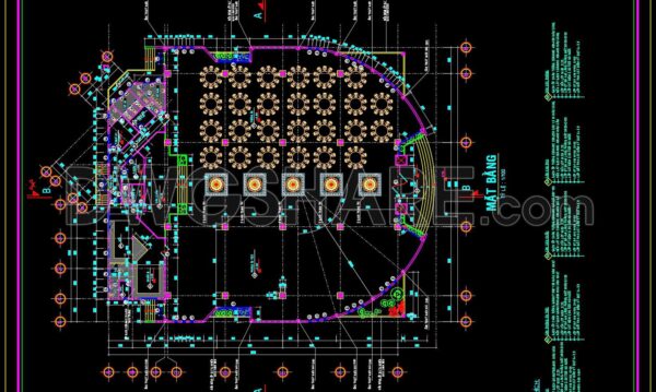 10 months ago
                

                
             1,52156. Download Architectural Drawings of a Wedding Convention Center with a Floor Area of 1350m2