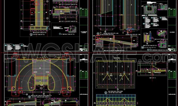 566. Main Hall Architectural CAD Details DWG – Free Download