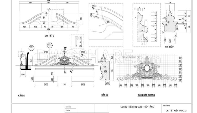 568. Download Of Cad Drawings Of European Classical Architectural Details (18)