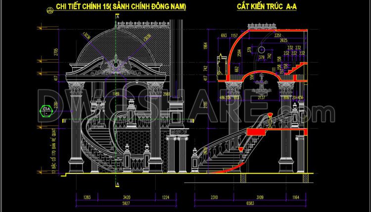 568. Free Download Of Cad Drawings Of European Classical Architectural Details