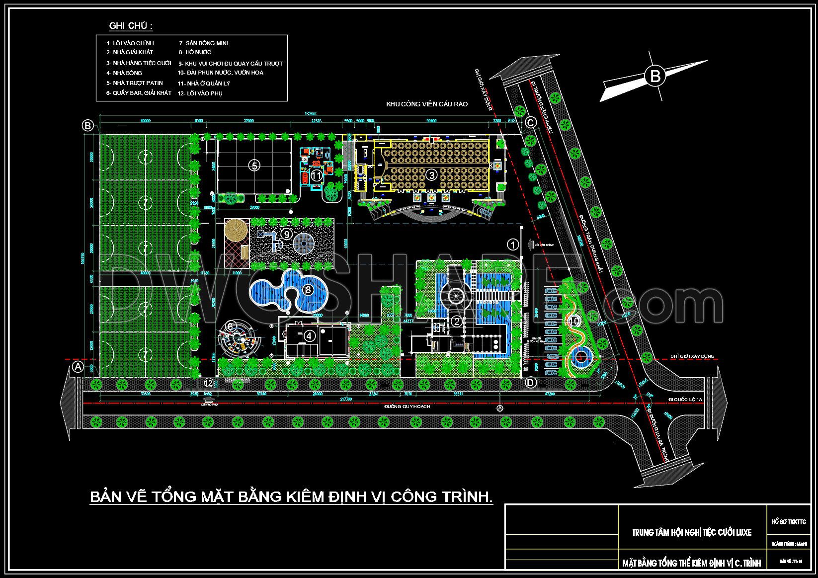 58. Free Download Of The Architectural Master Plan Drawings Of A 2,800m2 Wedding Convention Center