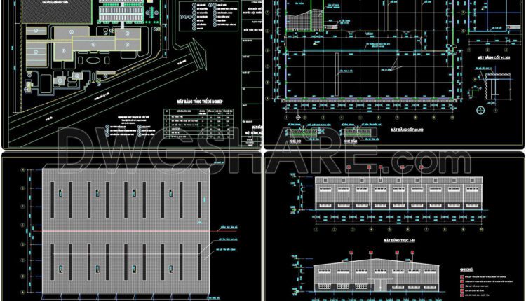 59. Download Architectural Cad Drawings Of Tobacco Processing Factory – Total Area 108,000m2 (2)