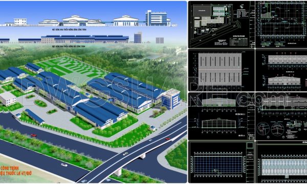 59. Download Architectural CAD Drawings of Tobacco Processing Factory – Total Area 108,000m2