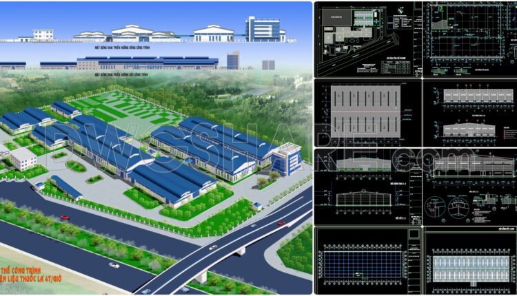 59. Download Architectural Cad Drawings Of Tobacco Processing Factory – Total Area 108,000m2