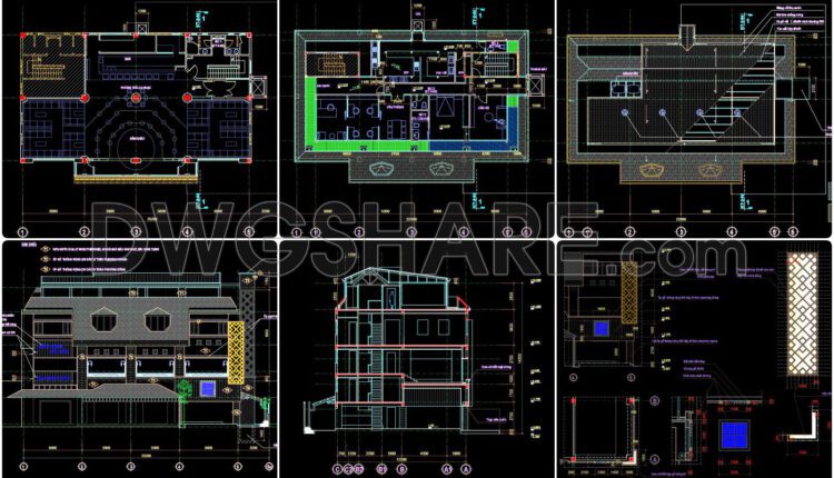 59. Download Of 3-story Coffee Shop Layout Cad Drawings (2)