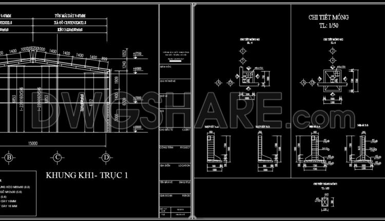 60. Free Download 20m x 32m Factory Building Architectural CAD Drawing (1)