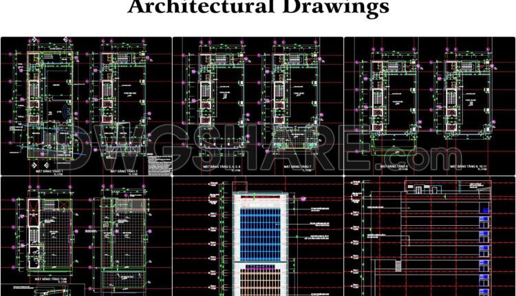 70. Download Full 12-story Office Building Design Cad Drawings – Architecture, Structure, And Mep (8)