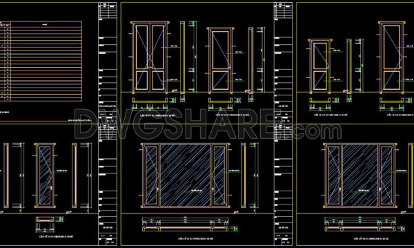10 months ago
                

                
             416724. Download Free DWG CAD Details of Doors and Windows