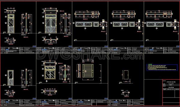 11 months ago
                

                
             598768. Get Free Detailed CAD Drawings of Doors and Windows for Download