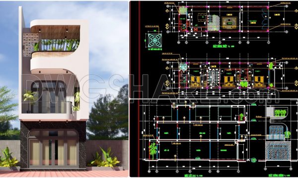 11 months ago
                

                
             2,315769. Modern 3-Story Townhouse Design Drawings: Curved Architecture & Structure