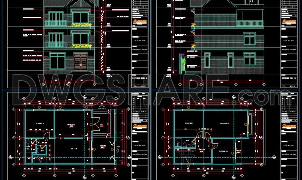 10 months ago
                

                
             1,132794. Free Download 3-Story Townhouse CAD Drawings – Floor Plan and Elevation