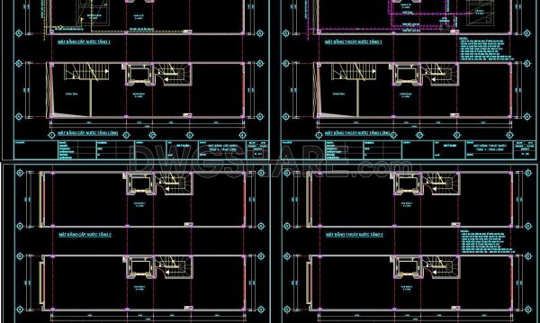 9 months ago
                

                
             264129. CAD drawings detailing the design of water supply and drainage systems for a 9-story townhouse
