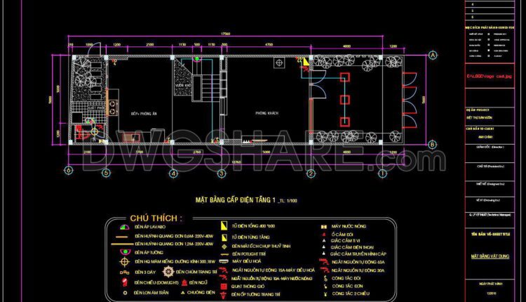 131. Free download electrical and internet cad drawings for 3-storey house (1)