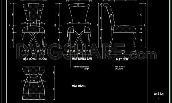 10 months ago
                

                
             162150. Free Download CAD Design of Dining Chair with Full Dimensions