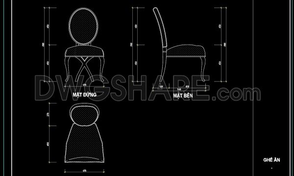 9 months ago
                

                
             231162. Detailed Dining Chair CAD Drawing – Free Download with Dimensions