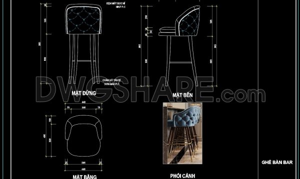 9 months ago
                

                
             553163. Free Download – Detailed CAD Drawings of Bar Stools for Kitchen Design