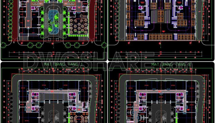 168. Download The Cad Drawings Of The Hacinco 5-star Hotel & Office Complex (1)