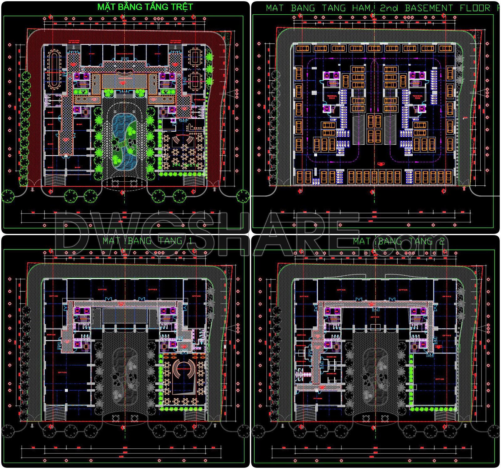 168. Download The Cad Drawings Of The Hacinco 5-star Hotel & Office Complex (1)