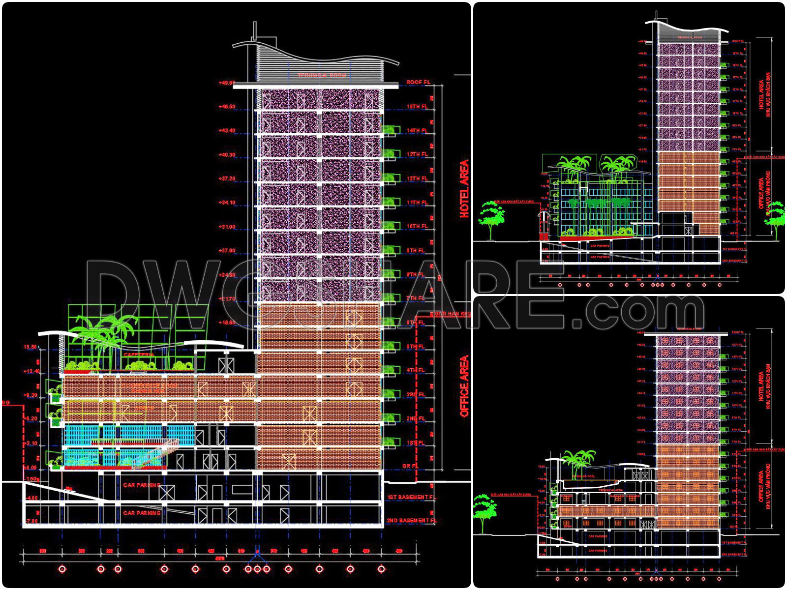 168. Download The Cad Drawings Of The Hacinco 5-star Hotel & Office Complex (3)