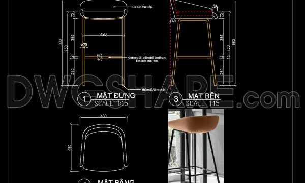 10 months ago
                

                
             883186. Free Download Kitchen Bar Stool Detail CAD Drawing