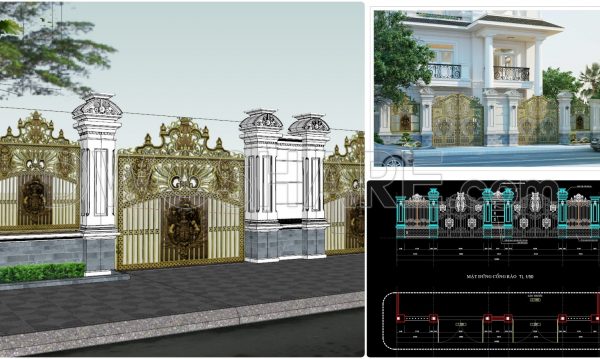 9 months ago
                

                
             907212. Free Download – Classic European Gate & Fence Design SketchUp Model