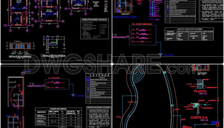 25. Free Download – CAD Detailed Swimming Pool Drawing with Full Floor Plan, Sections, Foundation and Technical Room Layout (2)