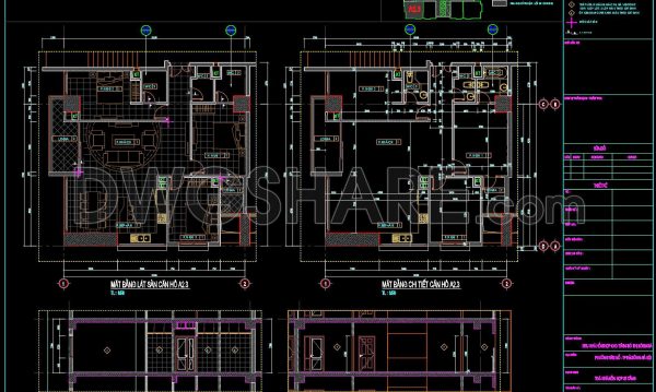 9 months ago
                

                
             591279. Download Free CAD Apartment Floor Plan A2.3 – Detailed Layout & Section Drawings (Full DWG)